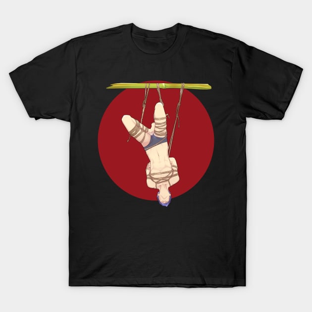 Manga boy in Shibari Suspension T-Shirt by ShibariZone